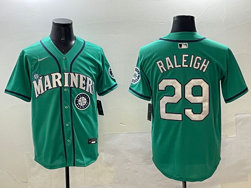 Men Seattle Mariners 29 Raleigh Green Game Nike 2025 MLB Jersey style 4